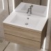 Раковина Uperwood Megan 80 см, полувстраиваемая, белая/матовая 45481000002