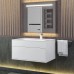 Тумба с раковиной Uperwood Lotus Premium 80 см, подвесная, белая/матовая 39340207460