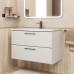 Тумба с раковиной Uperwood Foster New 80 см, подвесная, белая матовая KFosterNEW80w