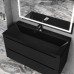 Раковина Uperwood Classic New 100 см, встраиваемая, черная/глянцевая RClassicNew100bg