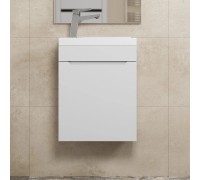 Тумба с раковиной Uperwood Tanos 40 см, подвесная, белая матовая KTanos40W