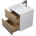 Тумба с раковиной Uperwood Barsa 50 см, подвесная, белая/дуб сонома 29830205646