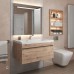 Тумба с раковиной Uperwood Eva 75 см, подвесная, Крафт Табачный 3930313471