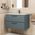 Тумба с раковиной Uperwood Foster New 80 см, подвесная, серый графит KFosterNEW80g