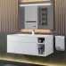 Тумба с раковиной Uperwood Lotus Premium 100 см, подвесная, белая/матовая 39340207463