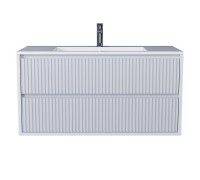 Тумба с раковиной Uperwood Next Premium 100 см, подвесная, 2 ящика, белая 3930205173