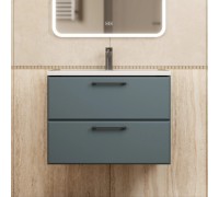 Тумба с раковиной Uperwood Foster New 70 см, подвесная, серый графит KFosterNEW70g