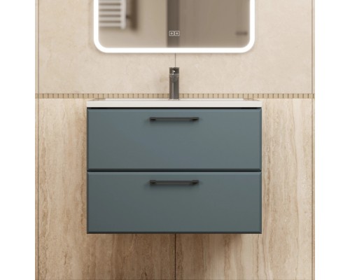 Тумба с раковиной Uperwood Foster New 70 см, подвесная, серый графит KFosterNEW70g