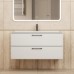 Тумба с раковиной Uperwood Foster New 100 см, подвесная, белая матовая KFosterNEW100w