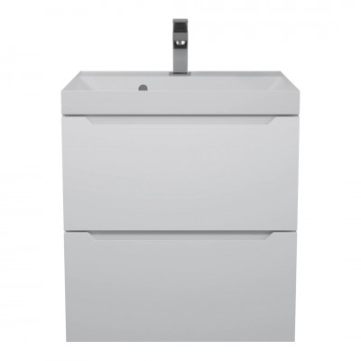 Тумба с раковиной Uperwood Tanos NEW 50 см, подвесная, белая матовая 2190000013