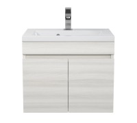 Тумба с раковиной Uperwood Eva 50 см, подвесная, Дуб Харбор Белый 3930313466