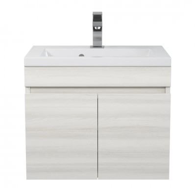 Тумба с раковиной Uperwood Eva 50 см, подвесная, Дуб Харбор Белый 3930313466