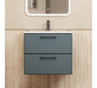 Тумба с раковиной Uperwood Foster New 60 см, подвесная, серый графит KFosterNEW60g