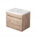 Тумба с раковиной Uperwood Eva 50 см, подвесная, Крафт Табачный 3930313467