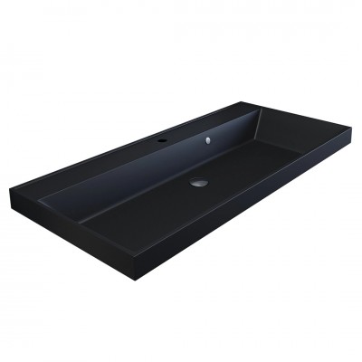Раковина Uperwood Classic Quartz 100 см черный/матовый, уголь 293020634