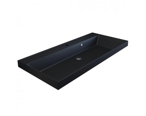 Раковина Uperwood Classic Quartz 100 см черный/матовый, уголь 293020634