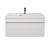 Тумба с раковиной Uperwood Eva 75 см, подвесная, Дуб Харбор Белый 3930313470