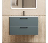 Тумба с раковиной Uperwood Foster New 80 см, подвесная, серый графит KFosterNEW80g