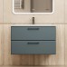 Тумба с раковиной Uperwood Foster New 80 см, подвесная, серый графит KFosterNEW80g