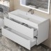 Тумба с раковиной Uperwood Tanos 100 см, подвесная, белая матовая 291020229