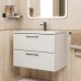 Тумба с раковиной Uperwood Foster New 70 см, подвесная, белая матовая KFosterNEW70w