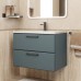 Тумба с раковиной Uperwood Foster New 70 см, подвесная, серый графит KFosterNEW70g