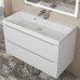 Тумба с раковиной Uperwood Tanos 90 см, подвесная, белая матовая 291020228