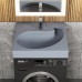Раковина над стиральной машиной Uperwood Comforty 60 см, серая/матовая 2930205238