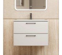 Тумба с раковиной Uperwood Foster New 70 см, подвесная, белая матовая KFosterNEW70w