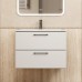 Тумба с раковиной Uperwood Foster New 70 см, подвесная, белая матовая KFosterNEW70w