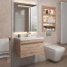Тумба с раковиной Uperwood Eva 60 см, подвесная, Крафт Табачный 3930313469