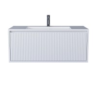 Тумба с раковиной Uperwood Next Premium 100 см, подвесная, 1 ящик, белая 3930205172