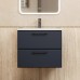 Тумба с раковиной Uperwood Foster New 60 см, подвесная, черная матовая KFosterNEW60b
