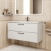 Тумба с раковиной Uperwood Foster New 100 см, подвесная, белая матовая KFosterNEW100w