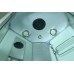 Душевая кабина Водный Мир (100*100*215) высокий поддон, задние стекла белые, передние стекла матовые ВМ-8808 (100)