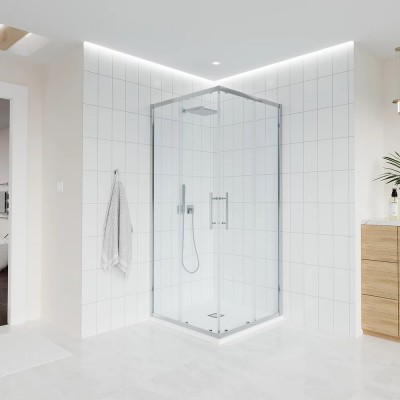 Душевой уголок Veconi Evo 300 CH 120х80х195 E3-CH-12080-01-C9 профиль хром, стекло прозрачное