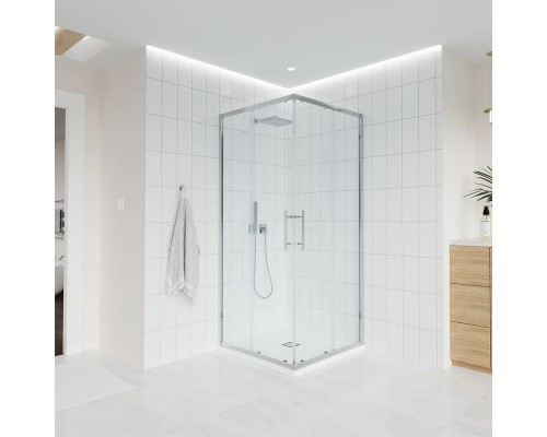 Душевой уголок Veconi Evo 300 CH 120х80х195 E3-CH-12080-01-C9 профиль хром, стекло прозрачное