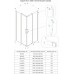 Душевой уголок Veconi Evo 300 CH 120х80х195 E3-CH-12080-01-C9 профиль хром, стекло прозрачное