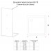 Душевая перегородка Veconi Korato KR-72 110х200 KR72-110-01-C8 профиль хром, стекло прозрачное