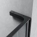 Душевая перегородка Veconi Korato KR-77B 100х200 KR77B-100-01-C8 профиль черный/матовый, стекло прозрачное