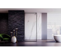 Душевая перегородка Veconi Korato KR-81B 100х200 KR81B-100-01-C8 профиль черный/матовый, стекло прозрачное