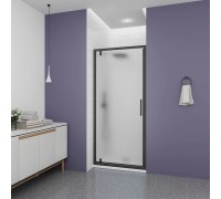 Душевая дверь Veconi Ottimo P30 B 90x190 OP30B-90-07-C9 профиль черный/матовый, стекло матовое