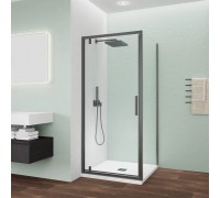 Душевой уголок Veconi Ottimo P30SP GR 90х70х190 OP30GR-SP-9070-01-C9 профиль графит брашированный, стекло прозрачное