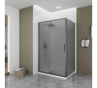 Душевой уголок Veconi Ottimo P20SP GR 120х90х190 OP20GR-SP-12090-12-C9 профиль графит брашированный, стекло тонированное матовое