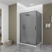Душевой уголок Veconi Ottimo P20SP GR 120х90х190 OP20GR-SP-12090-12-C9 профиль графит брашированный, стекло тонированное матовое