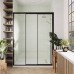Душевая дверь Veconi Premium Prato 300 B-L 100x200 PR3/L-100-01-B-C4 профиль черный/матовый, стекло прозрачное