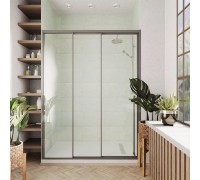 Душевая дверь Veconi Premium Prato 300 GR-L 110x200 PR3/L-110-01-GR-C4 профиль брашированный графит, стекло прозрачное