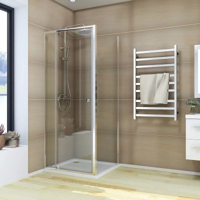 Душевой уголок Veconi Rovigo RV-026 100х100х195 RV026-100100-01-C8 профиль хром, стекло прозрачное