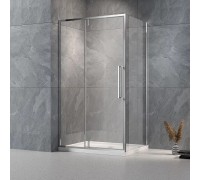 Душевой уголок Veconi Rovigo RV-034 120х100 RV034-120100-01-C7 профиль хром, стекло прозрачное