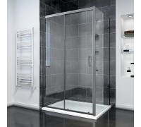 Душевой уголок Veconi Rovigo RV-055GM 110х100х195 RV055GM-110100-01-C8 профиль оружейная сталь, стекло прозрачное